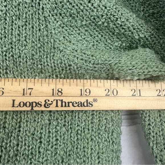 Vtg Blair Boutique Cardigan Sweater Knit Large Sage Green Y2k Coastal Grandma - Picture 6 of 8